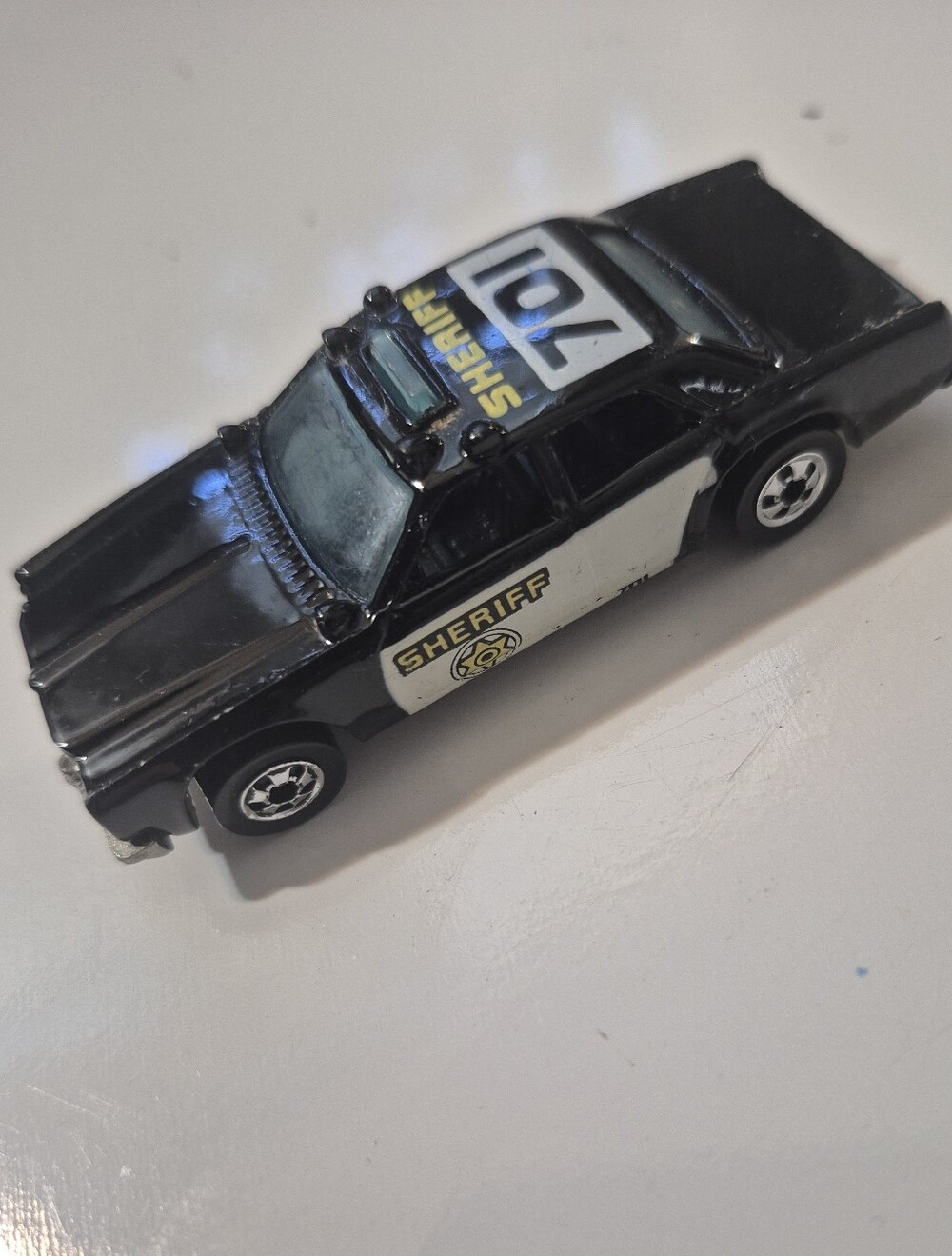 Vintage 1977 Hot Wheels Sheriff Cruiser 701 Black